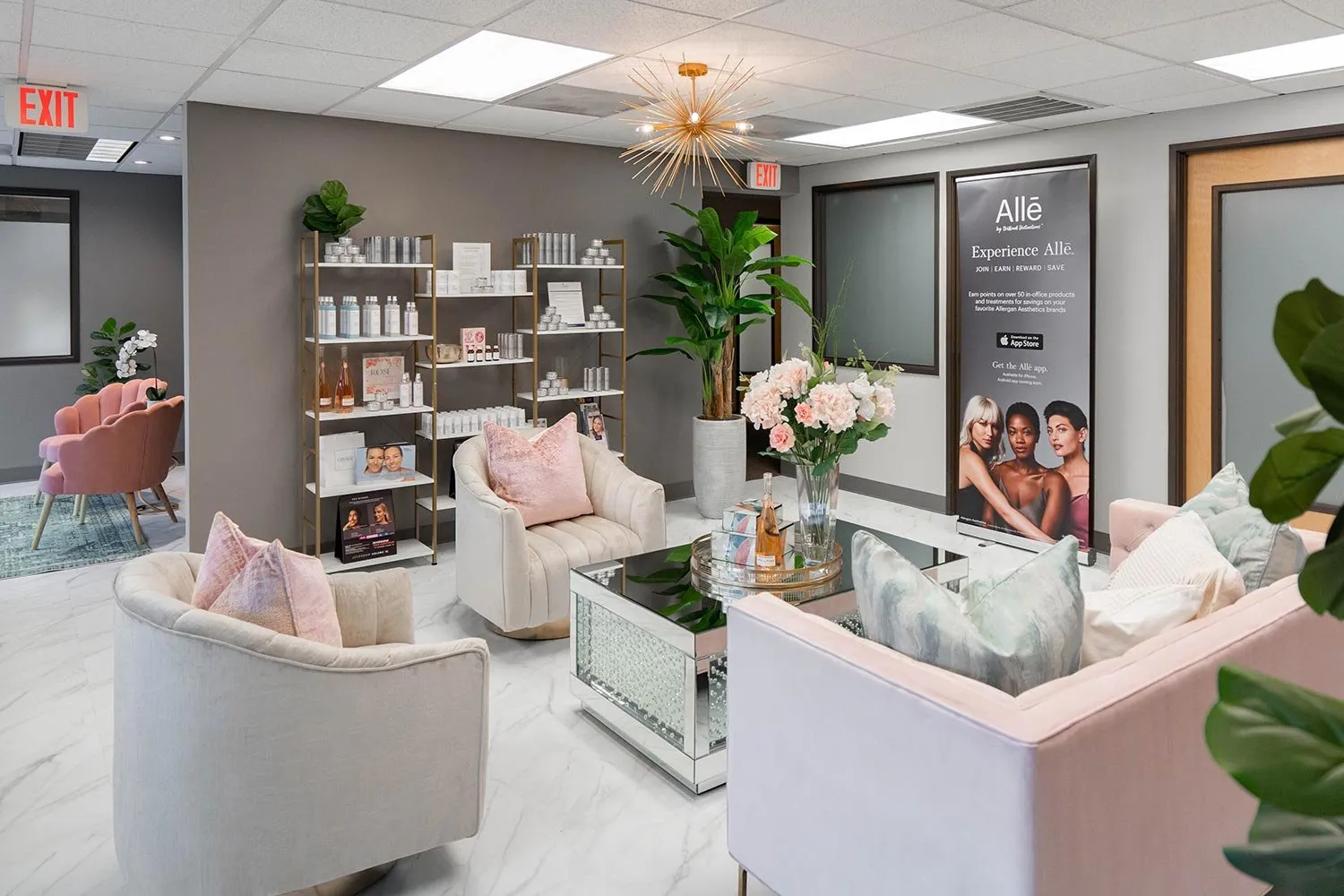 Interieur van een beautysalon